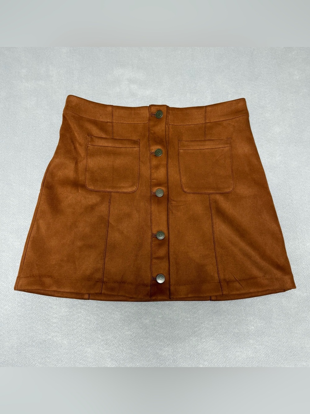 Old navy girls Brown Button-Front A-Line Skirt size XXL (18)